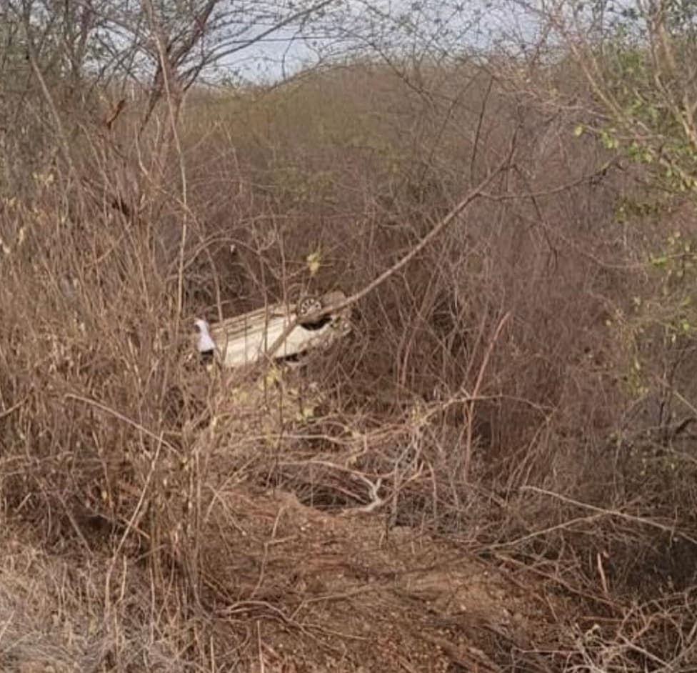 Três pessoas morrem em capotamento na BR-226; motorista não tinha habilitação