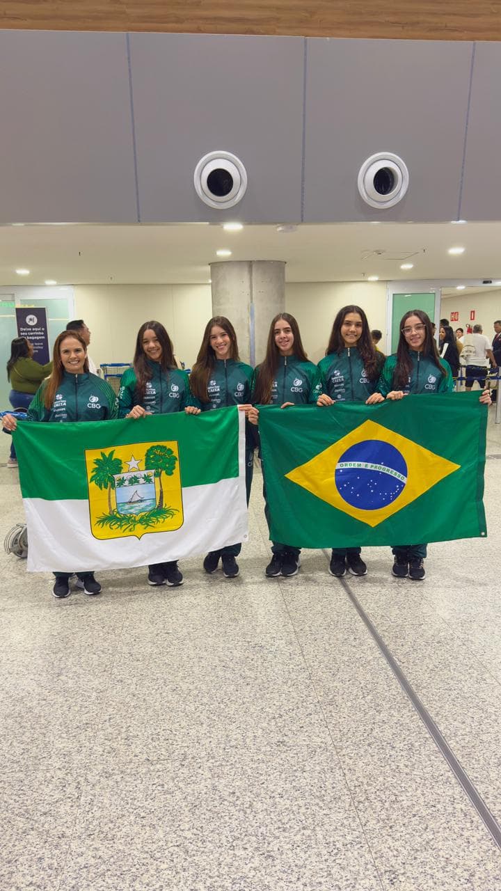 Atletas da AGINAT já estão na Argentina para representar o Brasil no Sul-Americano de Ginástica Rítmica