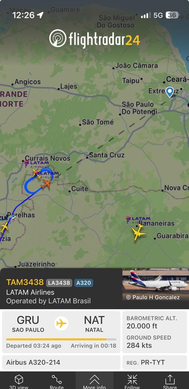 Aeroporto de Natal é fechado para pousos e decolagens por ameaça de bomba