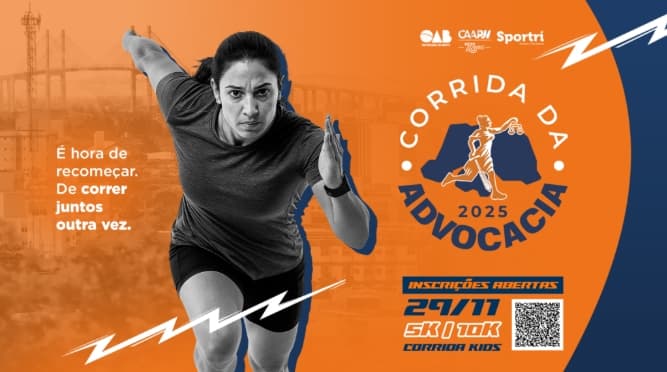 Corrida da Advocacia volta às ruas de Natal: Largada será no Museu da Rampa em 29 de novembro