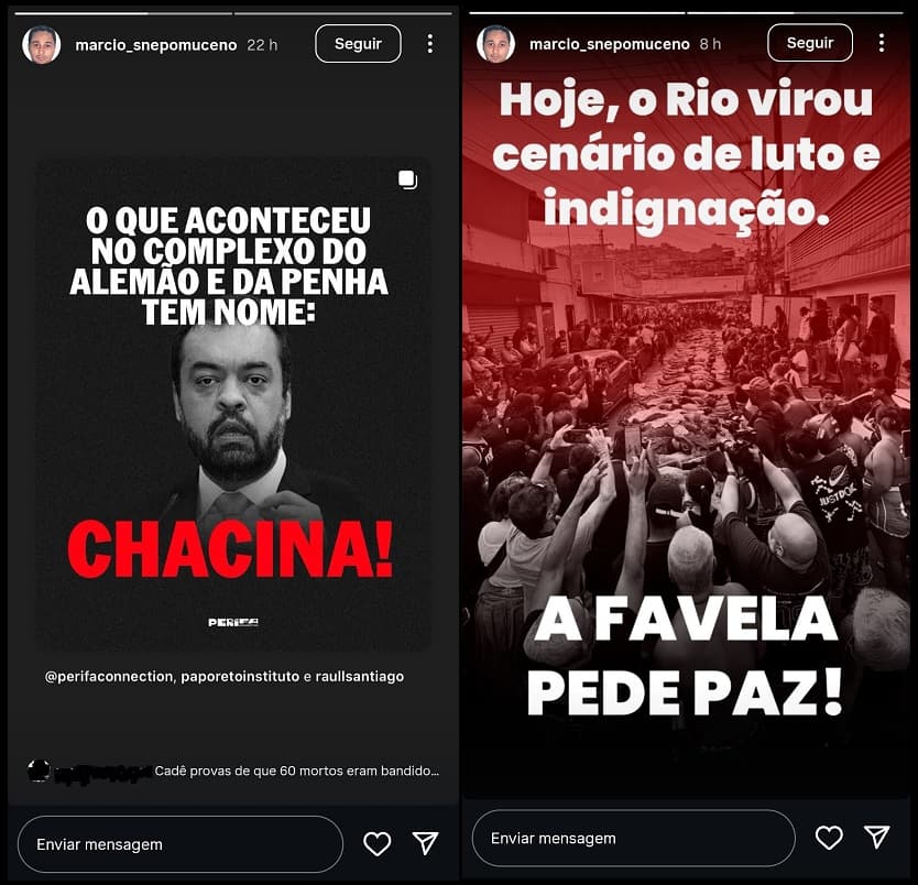 Marcinho VP, um dos fundadores do Comando Vermelho, chama ação da polícia de “chacina” e pede “paz” da cadeia