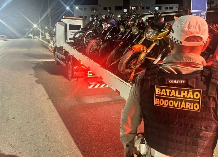 OPERAÇÃO SOSSEGO: CPRE já retirou de circulação 554 motocicletas com escapamentos barulhentos em 2025