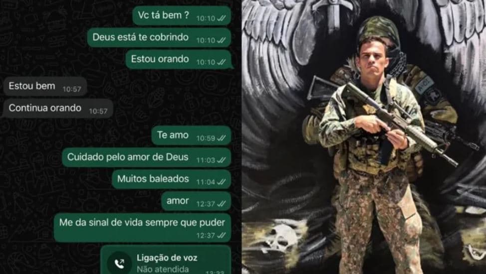 ‘Continua orando': mulher de PM morto em megaoperação no RJ mostra última conversa