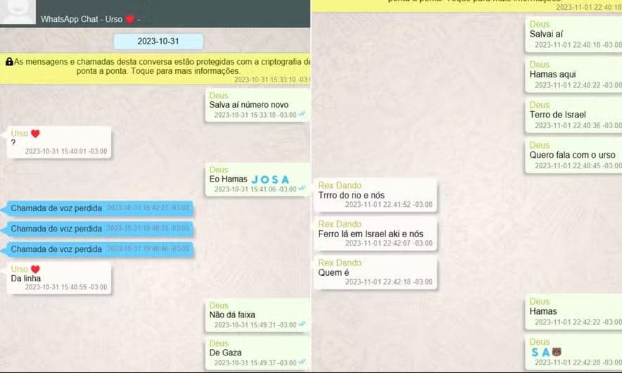 Cúpula do CV usa ‘Hamas' como código para se identificar em mensagens: ‘terror de Israel'