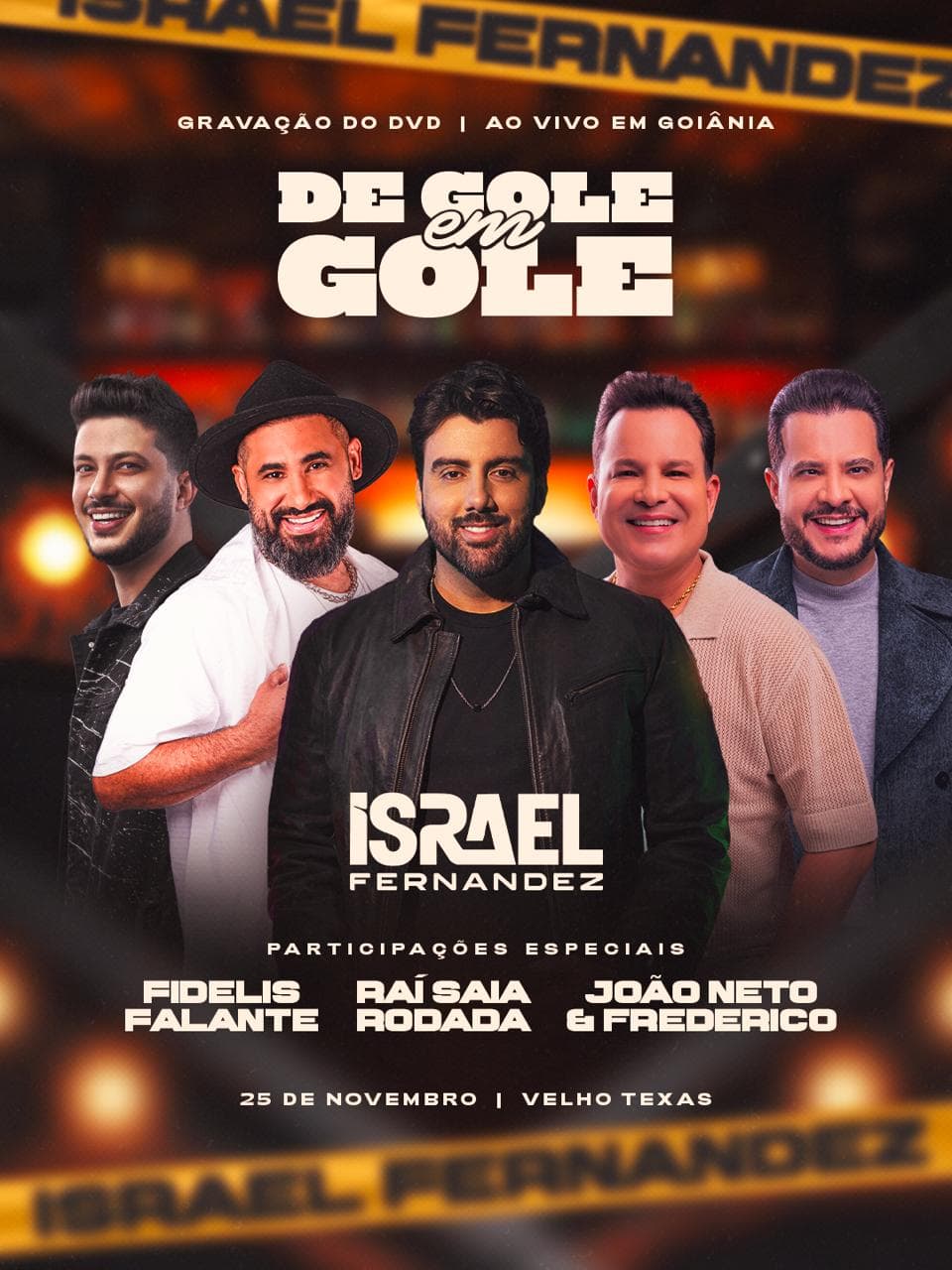 Israel Fernandez grava seu primeiro DVD com participação de Raí Saia Rodada e João Neto & Frederico