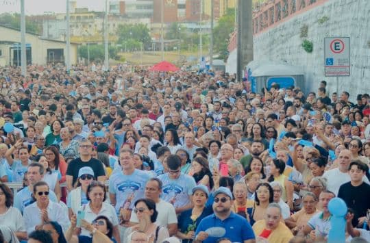VÍDEO E FOTOS: Procissão fluvial no Rio Potengi e missa na Pedra do Rosário abrem Dia de Nossa Senhora da Apresentação, padroeira de Natal