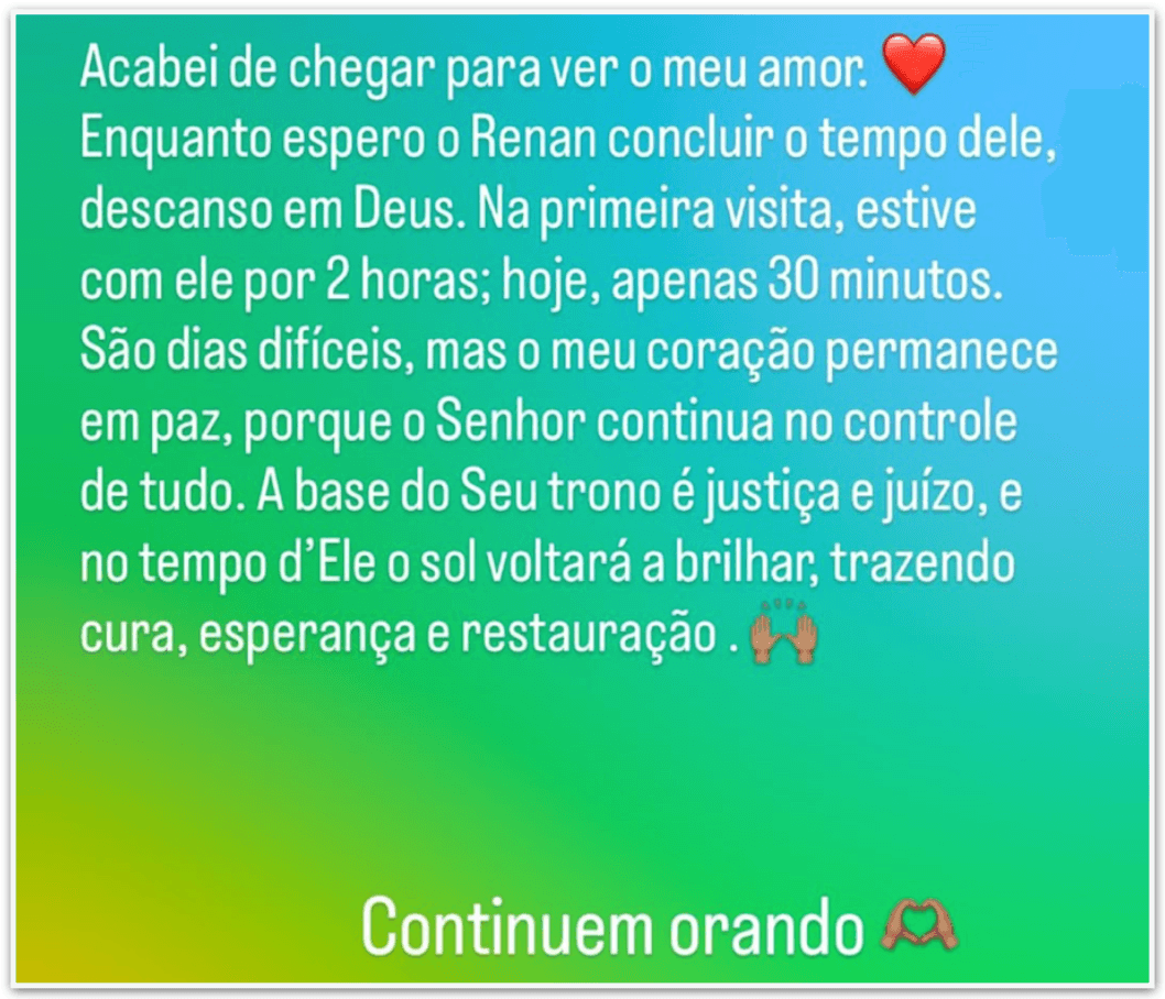 Michelle e Jair Renan vão à PF visitar Bolsonaro