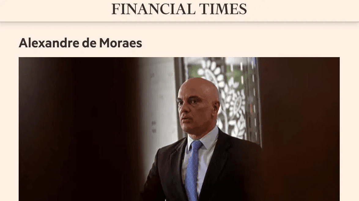 Financial Times coloca Alexandre de Moraes entre os mais influentes do mundo e o classifica como “herói”