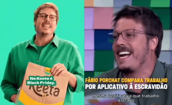 [VÍDEO] HIPOCRISIA? Após comparar trabalho em aplicativos de delivery à ‘escravidão', Fábio Porchat vira garoto-propaganda de empresa chinesa do setor