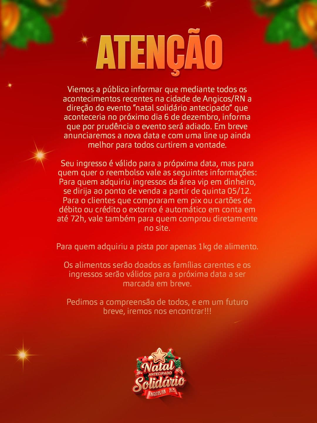 Briga de facções cancela Natal Solidário em Angicos: cidade sob toque de recolher