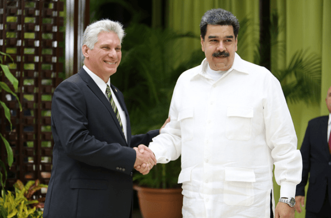 Ditador cubano Díaz-Canel admite que fazia segurança pessoal de Maduro