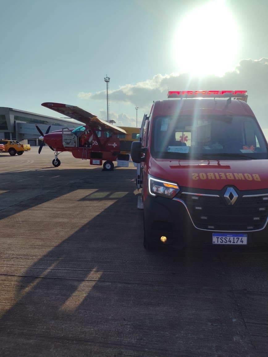 Criança de 8 anos é transferida de Natal para Porto Alegre para transplante em missão aeromédica