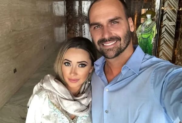 Heloísa Bolsonaro admite problema de saúde do marido: "Eduardo não está bem"