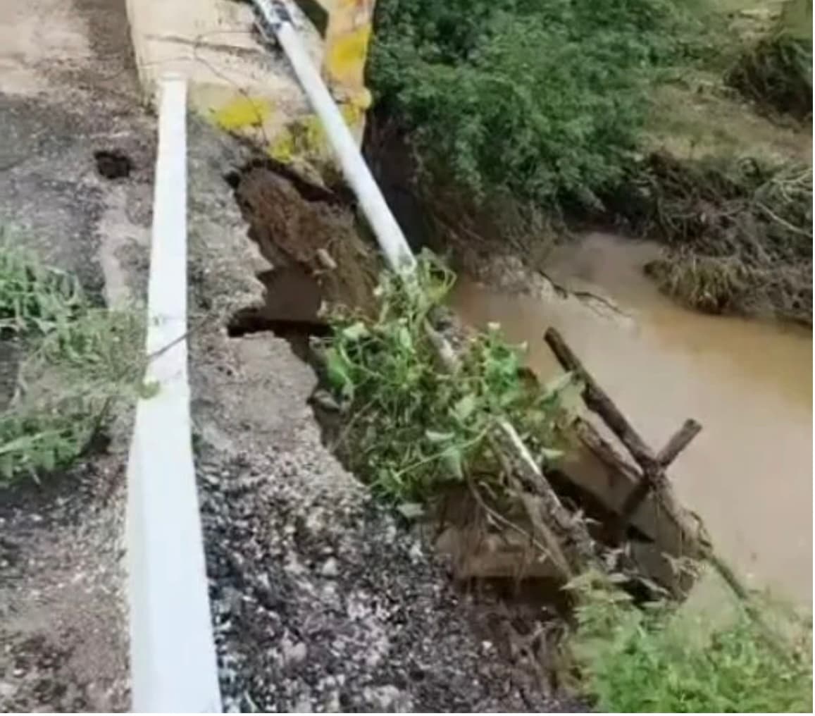DER interdita trecho da RN-041 em Santana do Matos após danos na cabeceira de ponte