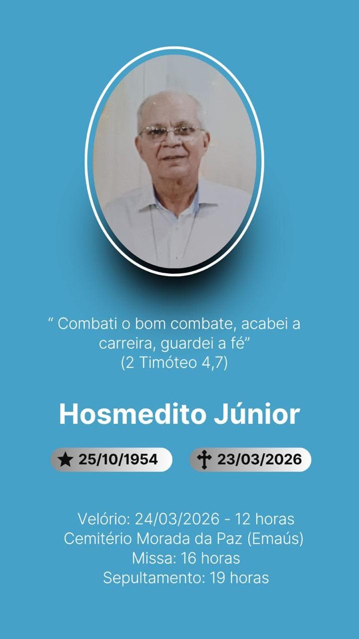 Morre aos 71 anos Hosmedito Cavalcanti Júnior, líder da Comunidade Vida Nova