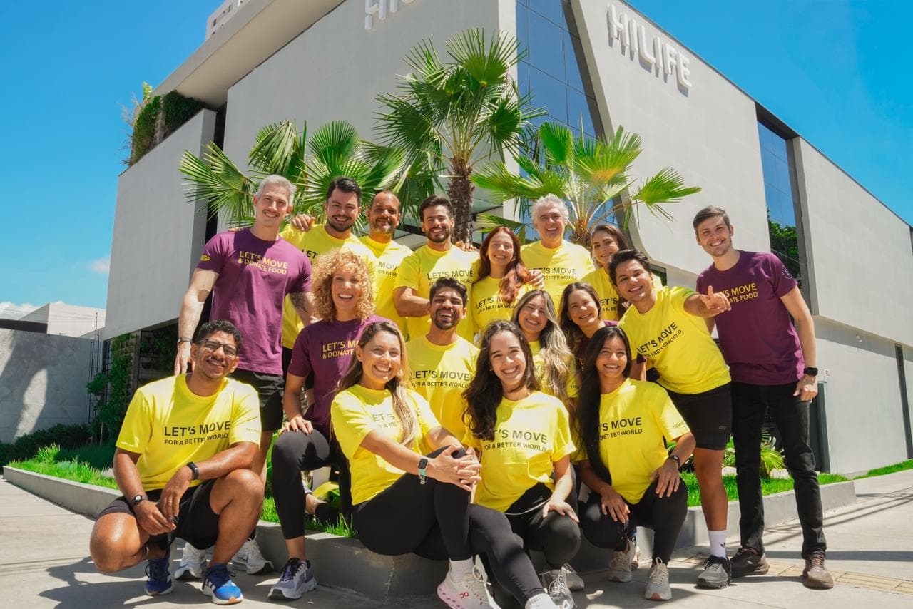 HiLIFE se destaca em desafio global, consquista 3º lugar e transforma treinos em mais de mil refeições doadas