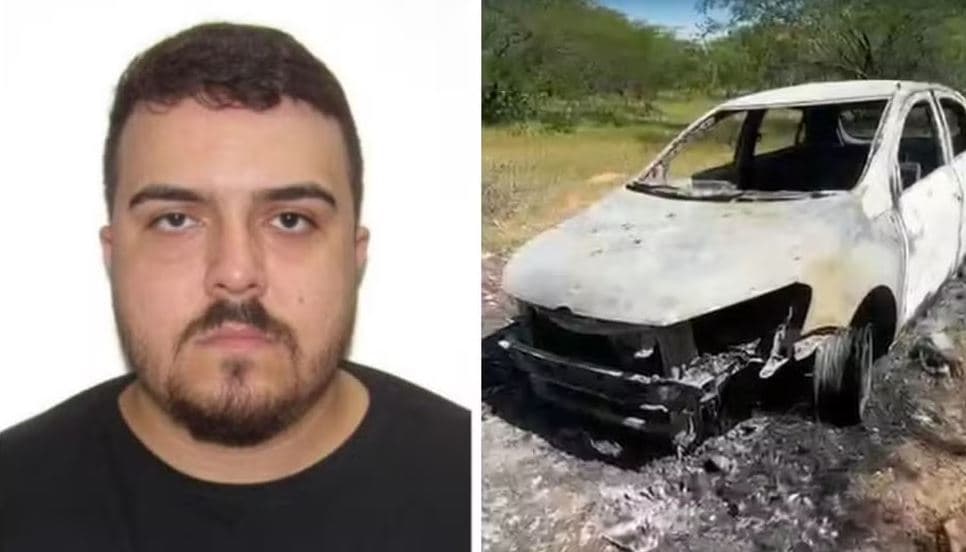 Empresário é encontrado morto com marcas de tiros e mãos amarradas em Caicó; carro da vítima foi incendiado