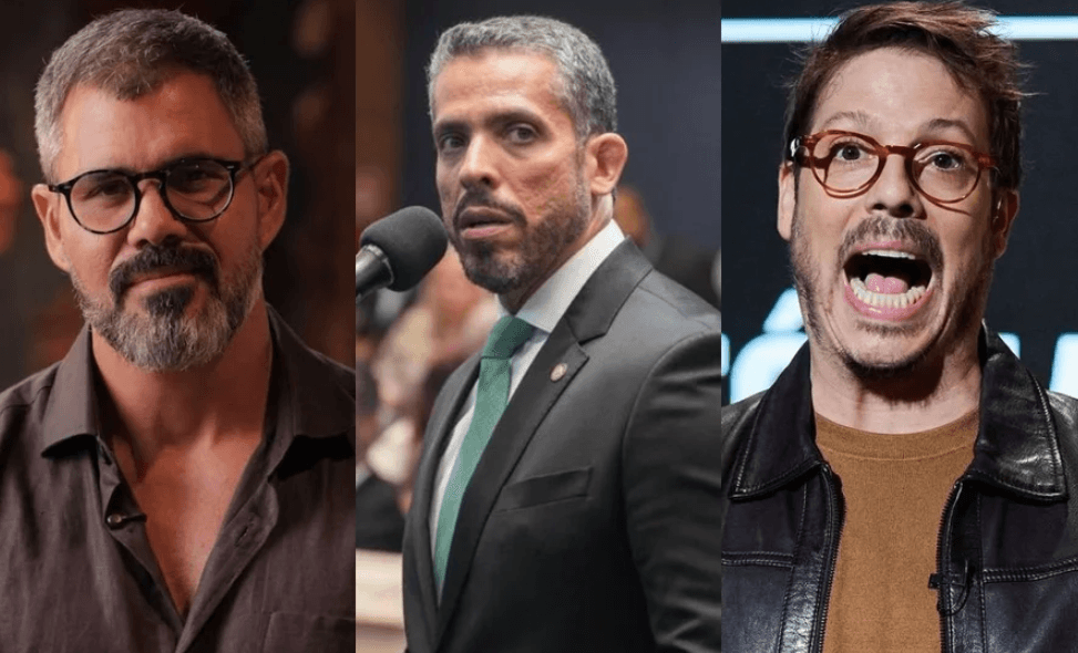 Deputado propõe honraria a Juliano Cazarré e repúdio a Fábio Porchat, após polêmica envolvendo o curso para homens