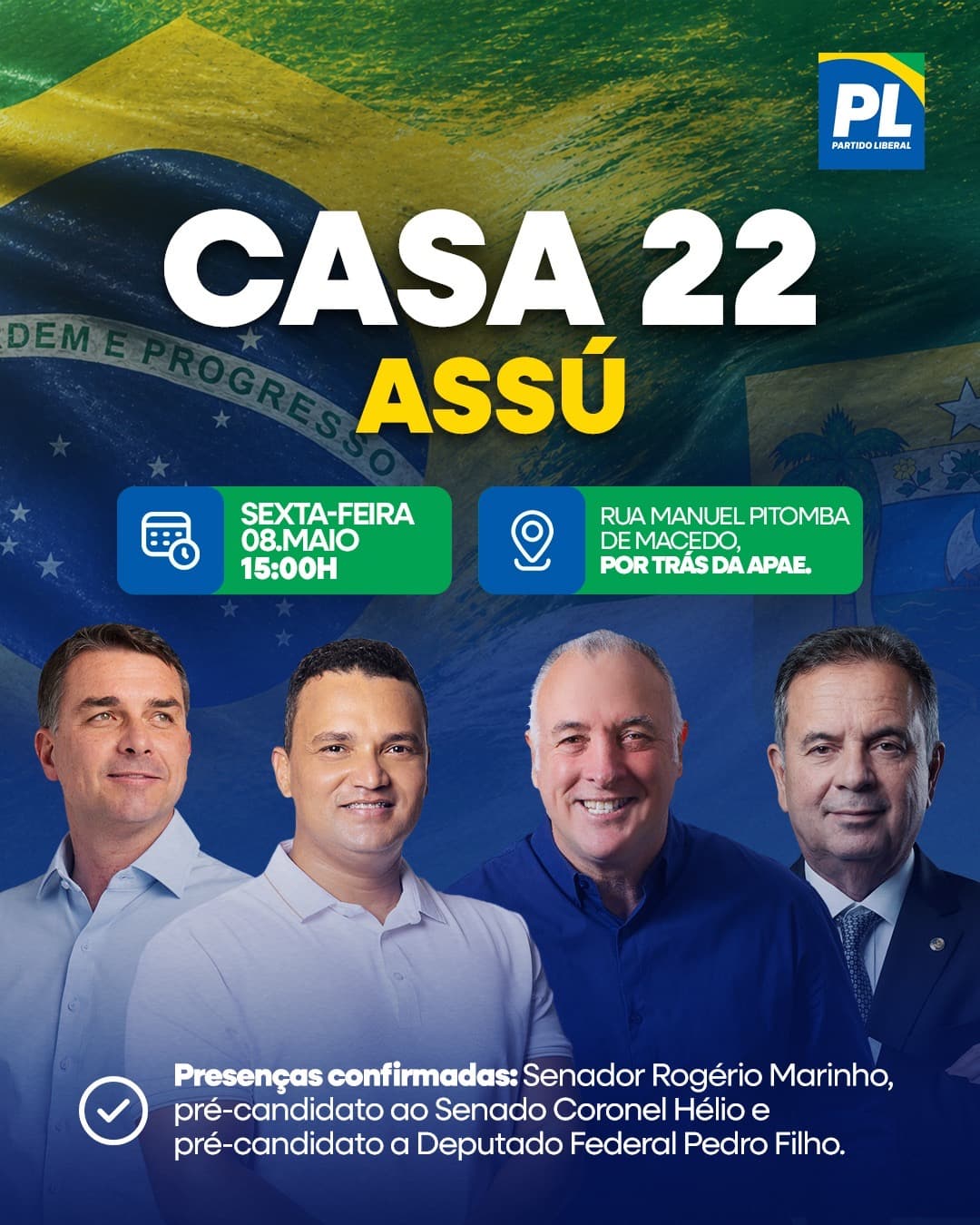 Casa 22 será inaugurada em Assú nesta sexta com a presença de Rogério Marinho