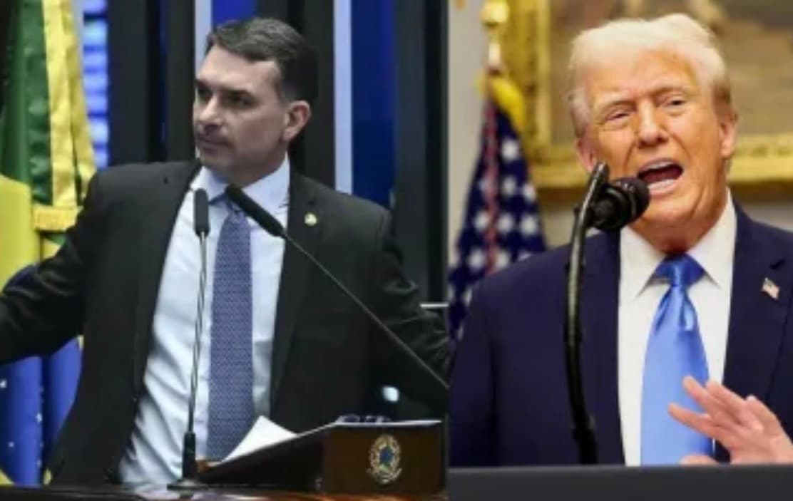 Trump divulga agenda oficial sem encontro com Flávio Bolsonaro