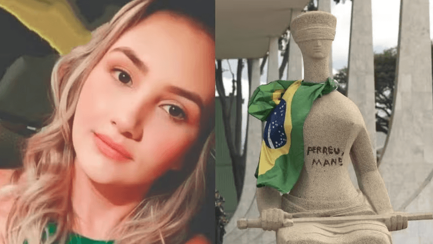 Moraes rejeita aplicar Lei da Dosimetria para "Débora do Batom" e outros 23 presos pelos atos de 8 de janeiro