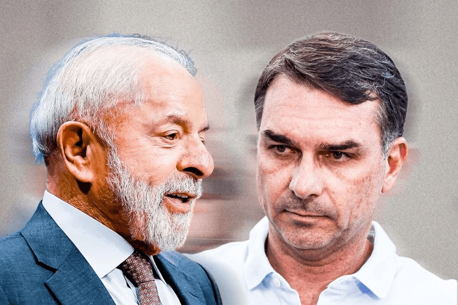 Após vazamento de áudios de R$ 134 milhões entre Flávio Bolsonaro e Vorcaro, AtlasIntel mostra Lula à frente do senador