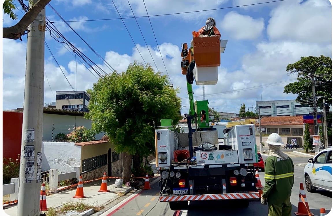 Interdições para obras na rede elétrica afetam trânsito na zona Norte de Natal até sábado