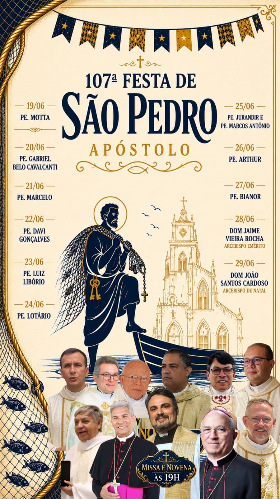 CONVITE: Padre Motta convida fiéis para tradicional jantar de confraternização em Natal