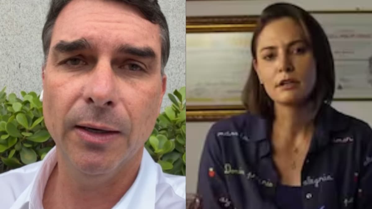 Michelle é presença incerta em evento com Flávio Bolsonaro