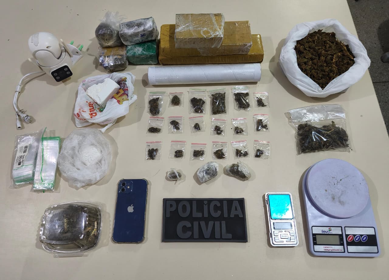 PC encontra “depósito” de drogas em Caicó, apreende R$ 85 mil em entorpecentes e prende suspeito