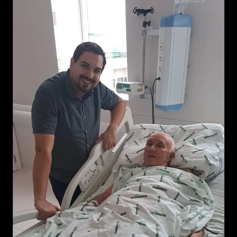 Após cirurgia de drenagem torácica, monsenhor Lucas apresenta melhora clínica