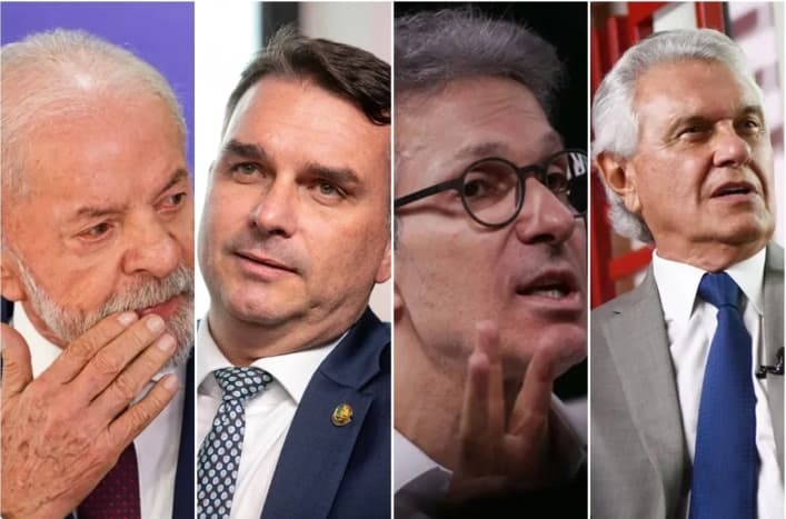 PESQUISA NEXUS/BTG: Lula fica no limite contra Flávio, Caiado e Zema no 2º turno