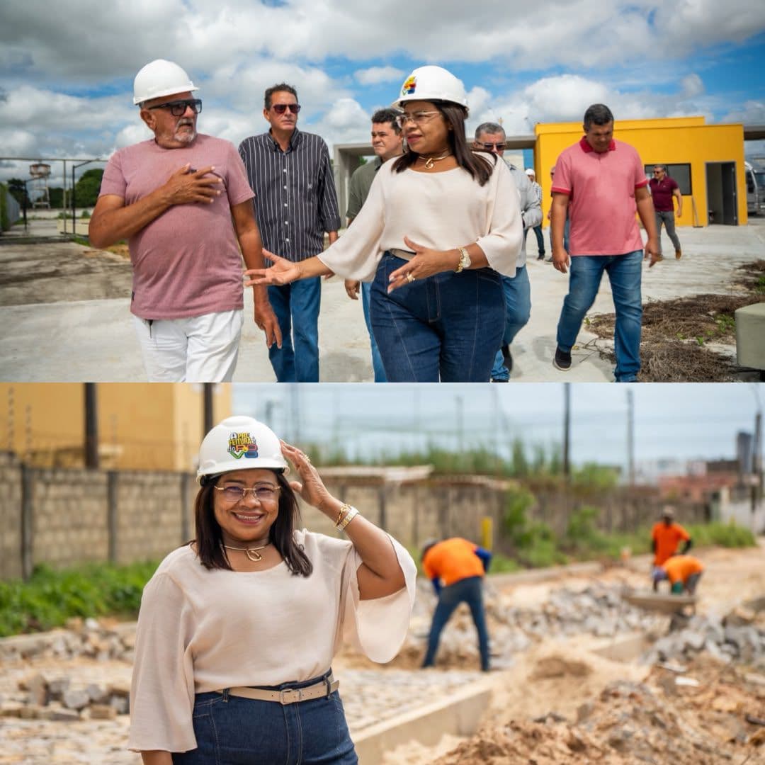 Prefeita Nilda acompanha e fiscaliza avanços de obras estratégicas em Parnamirim