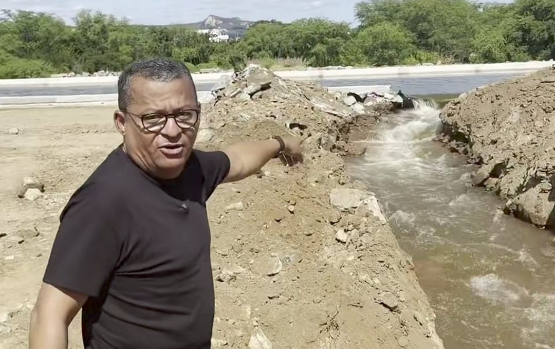 INACABADA: Obra do Ramal do Apodi ‘inaugurada’ por Lula arrebenta na Paraíba