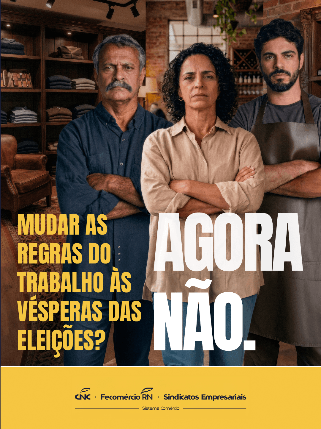 Comércio, serviços e turismo fazem apelo para que PEC do fim da escala 6×1 não seja votada antes das eleições
