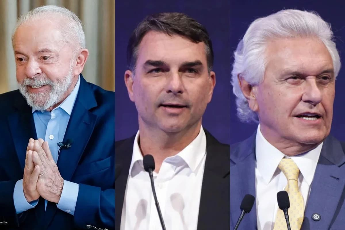 BTG/Nexus: Lula empata com Flávio Bolsonaro e Caiado no 2º turno