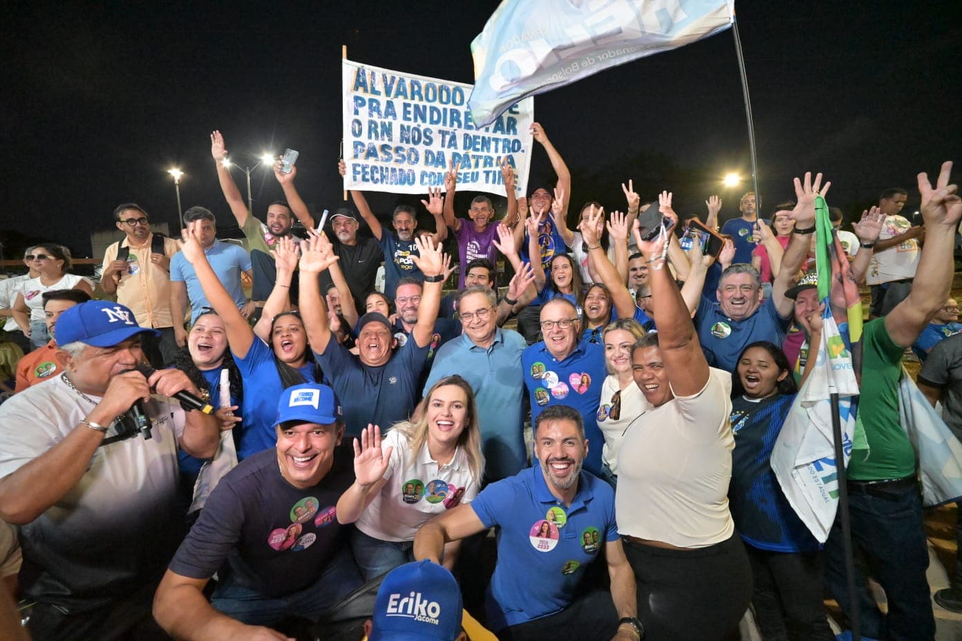 Onda 22 toma as ruas de Natal e inicia caminhada de Álvaro Dias pelo Passo da Pátria