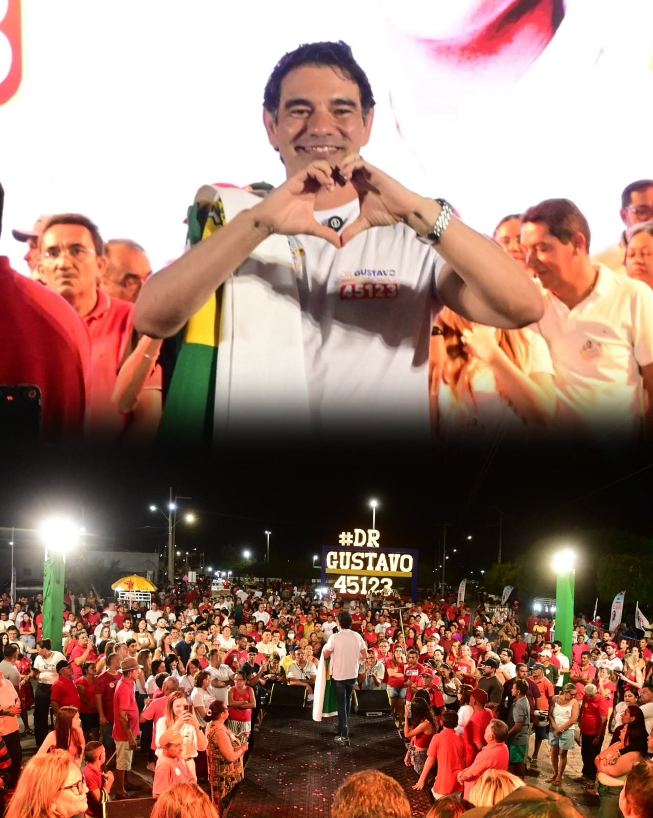 Doutor Gustavo reúne multidão na maior carreata da história do Vale do Açu