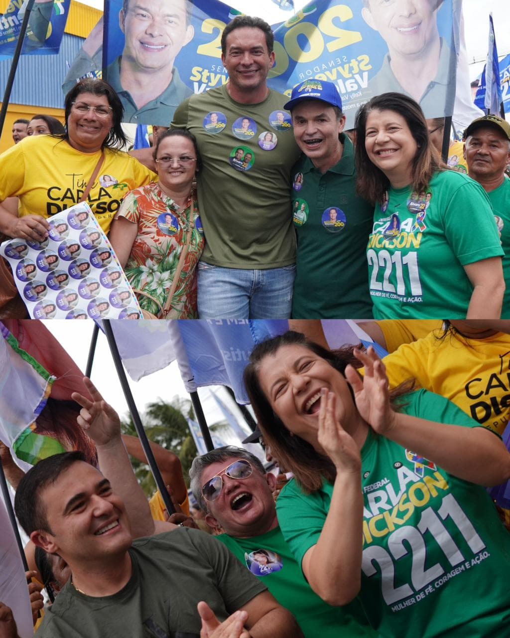 Carla Dickson mostra força em Nova Cruz em grande mobilização ao lado do prefeito Joquinha Nogueira e do ex-prefeito Flávio de Beroi