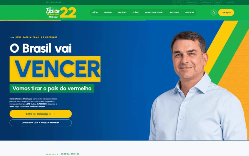 Há 8 dias no ar, site da campanha de Flávio é alvo de mais de 3 mil ataques hacker