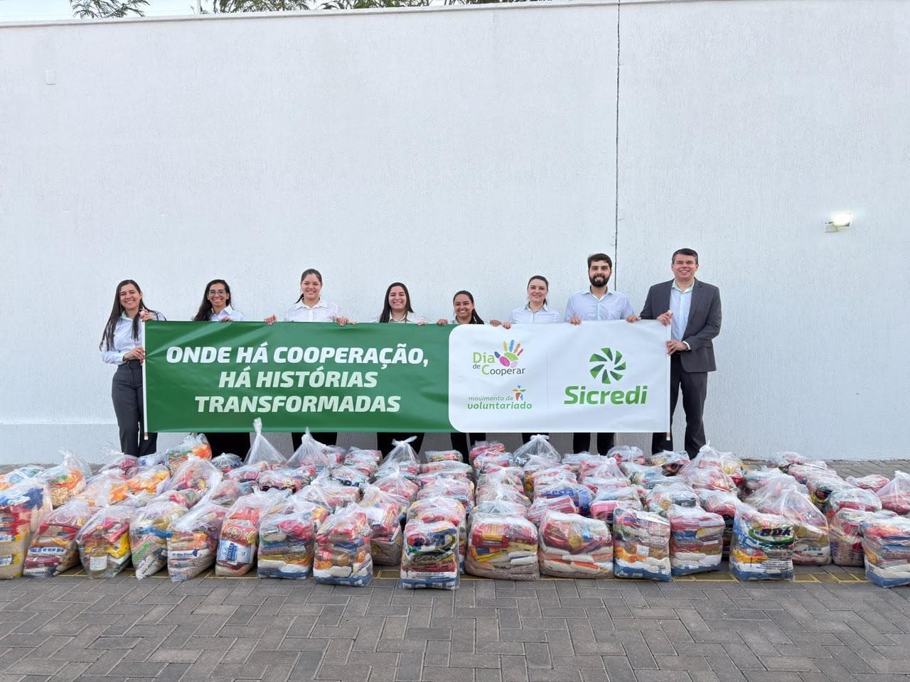 Sicredi RN arrecada mais de 17 toneladas de alimentos em ações de solidariedade