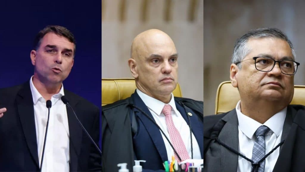 Flávio diz que Moraes e Dino não têm condições de seguir no STF e fala em indicar até 6 ministros