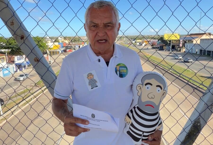 Justiça Eleitoral apreende ‘Pixuleco’ em comitê de General Girão; deputado recorre ao TRE-RN