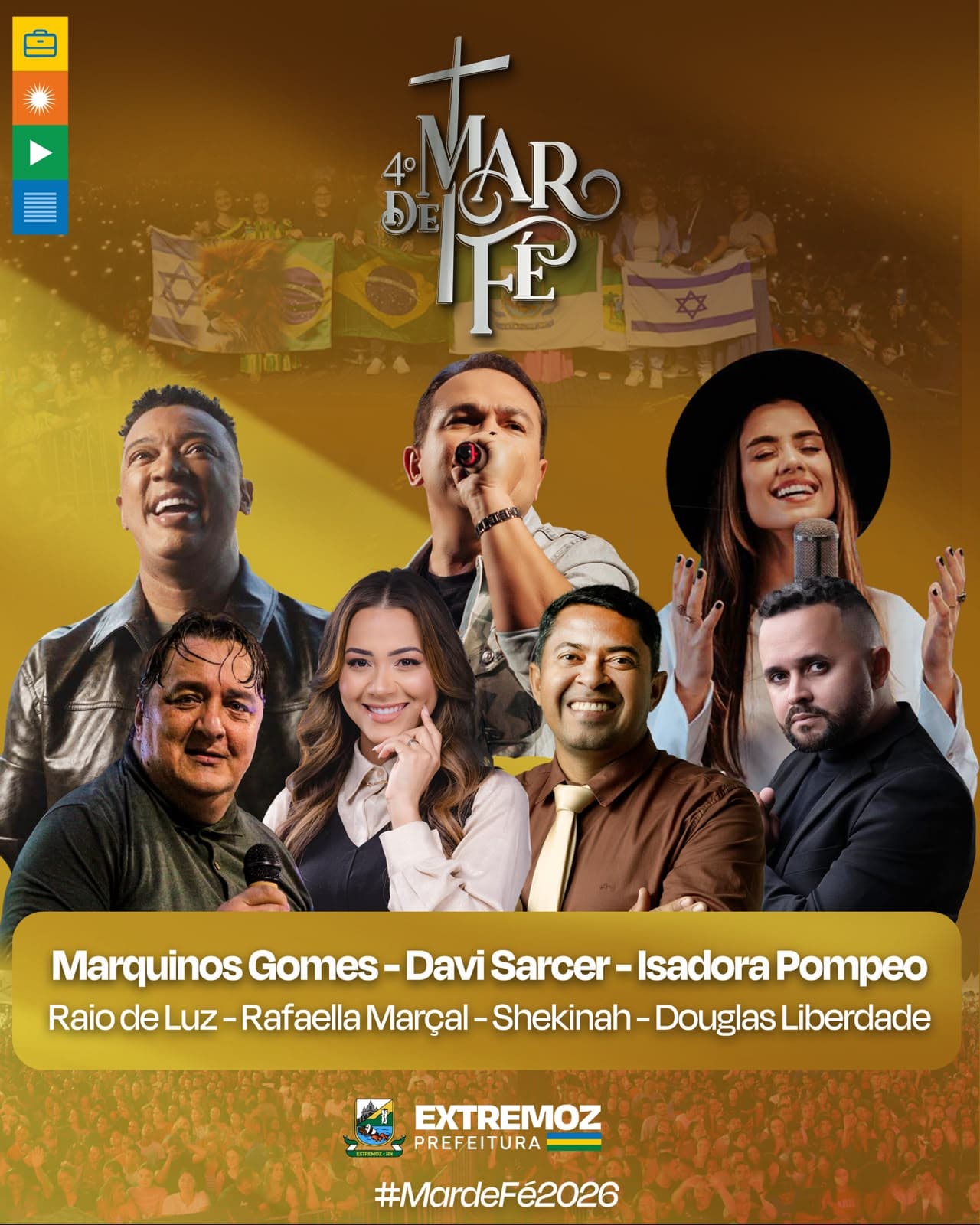Mar de Fé 2026 movimenta Extremoz com três dias de louvor, fé e grandes atrações gospel