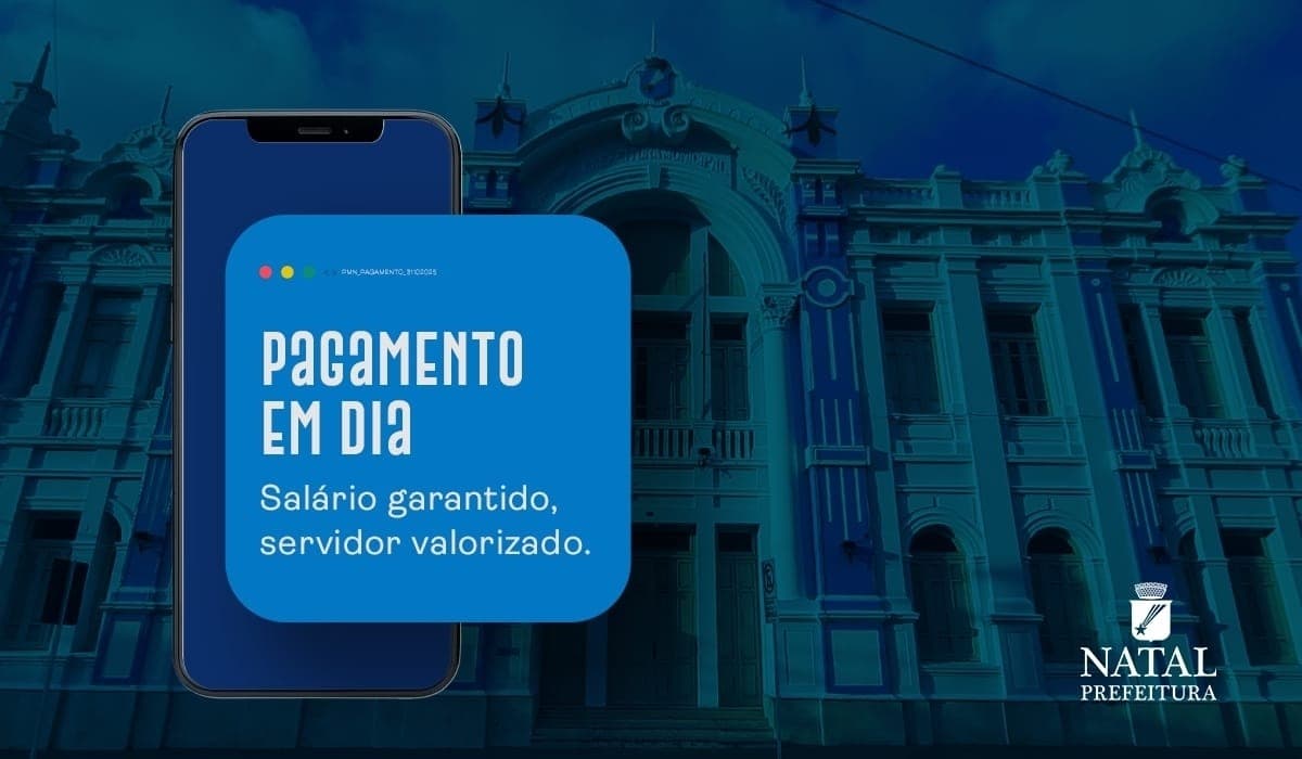 Prefeitura do Natal paga folha de setembro nesta quarta-feira e movimenta mais de R$ 99 milhões