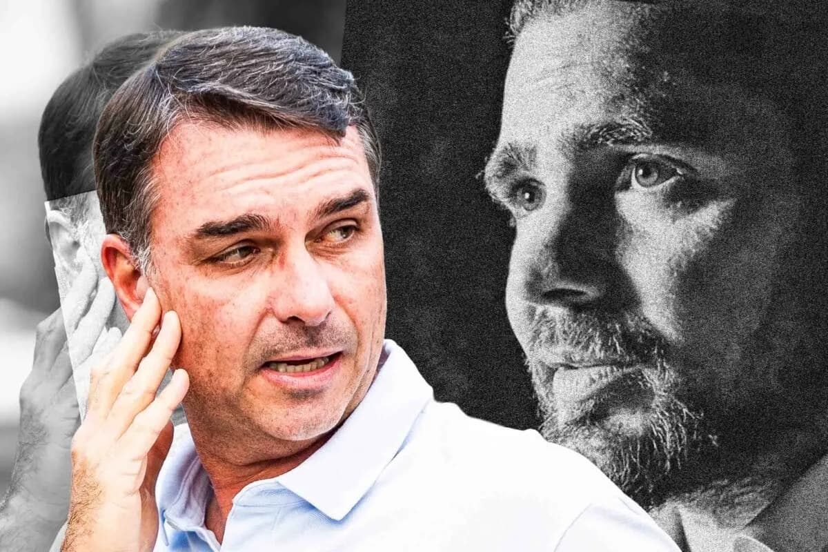 Flávio Bolsonaro usou figurinha de Trump para marcar encontro com Vorcaro