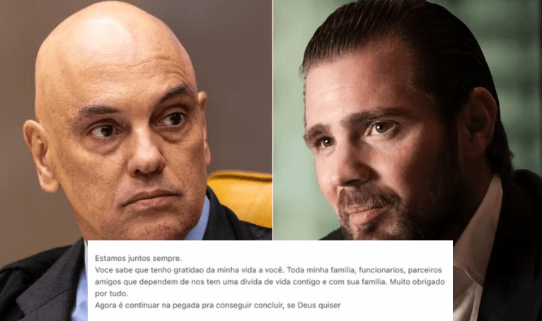 MAIS UMA BOMBA: Três dias antes de ser preso, Vorcaro disse a Moraes: “Estamos juntos sempre” e falou em “dívida de vida”