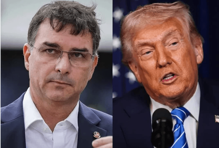 Trump não declara apoio a Flávio, mas diz que “observa a eleição de perto”