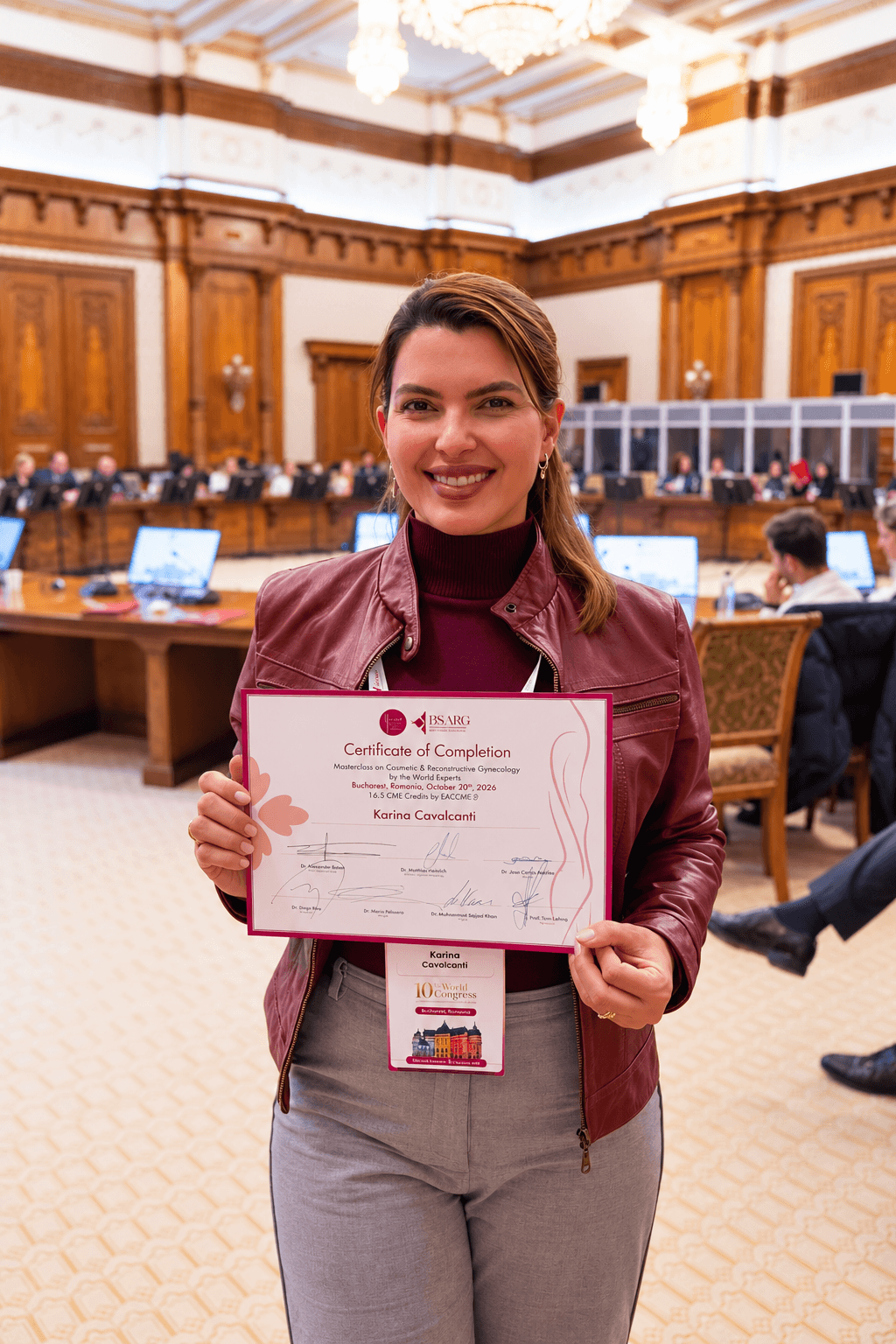 Ginecologista de Natal participa do Congresso Mundial de Ginecologia Estética e Regenerativa, na Romênia