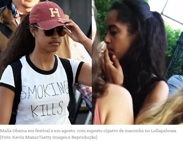 FOTOS: Filha de Obama é flagrada em festa com objeto para maconha